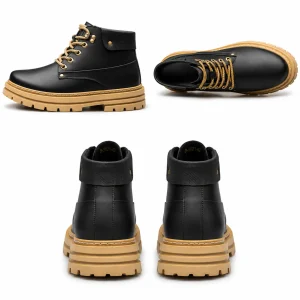 Men's 8CM Height Increasing Genuine Cowhide Leather Boots alternate view